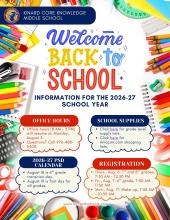 2026-27 School Information: supplies, registration, office hours