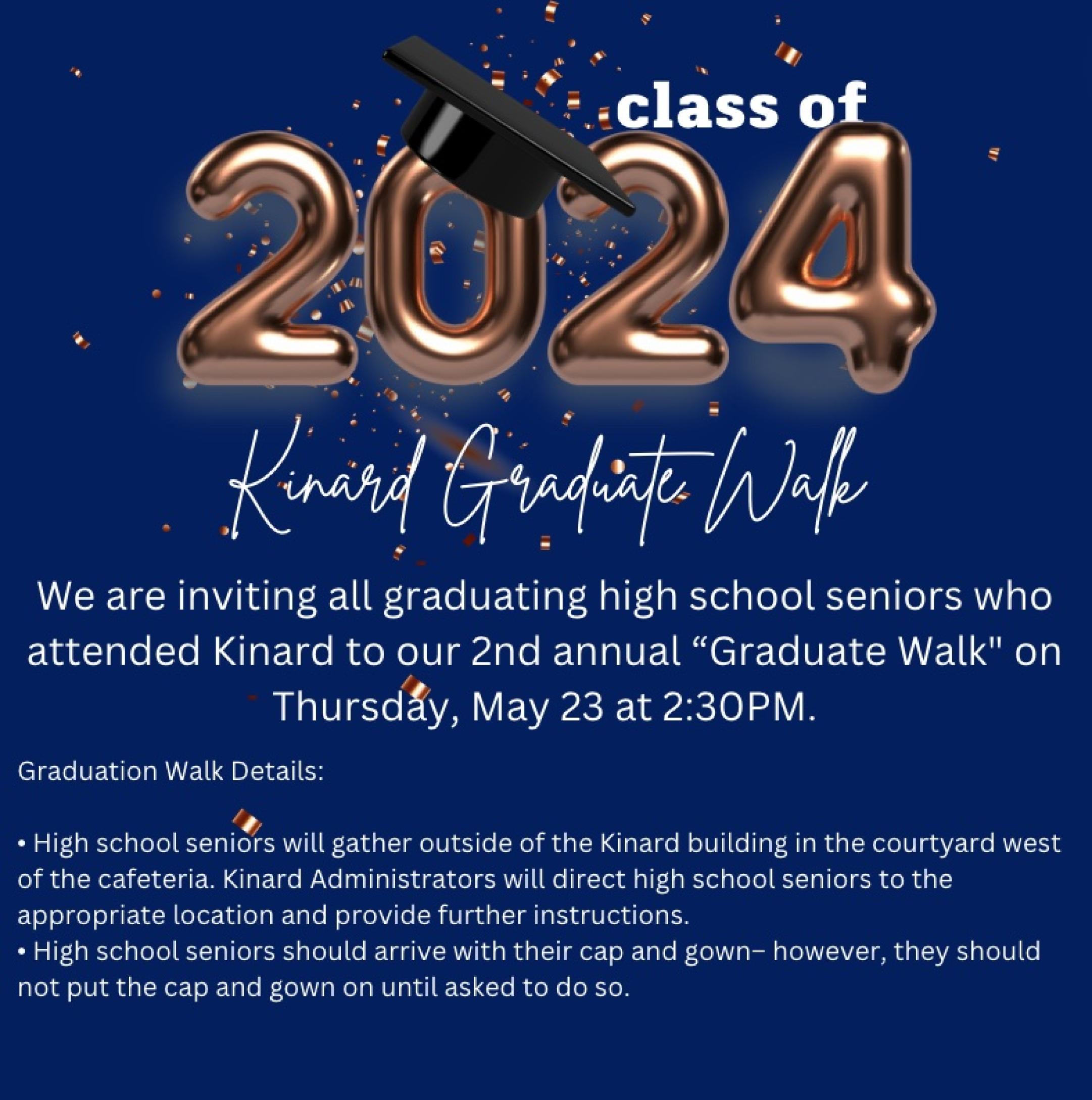 Kinard Graduate Walk Image