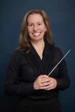 portrait of orchestra director Mrs. Griffey